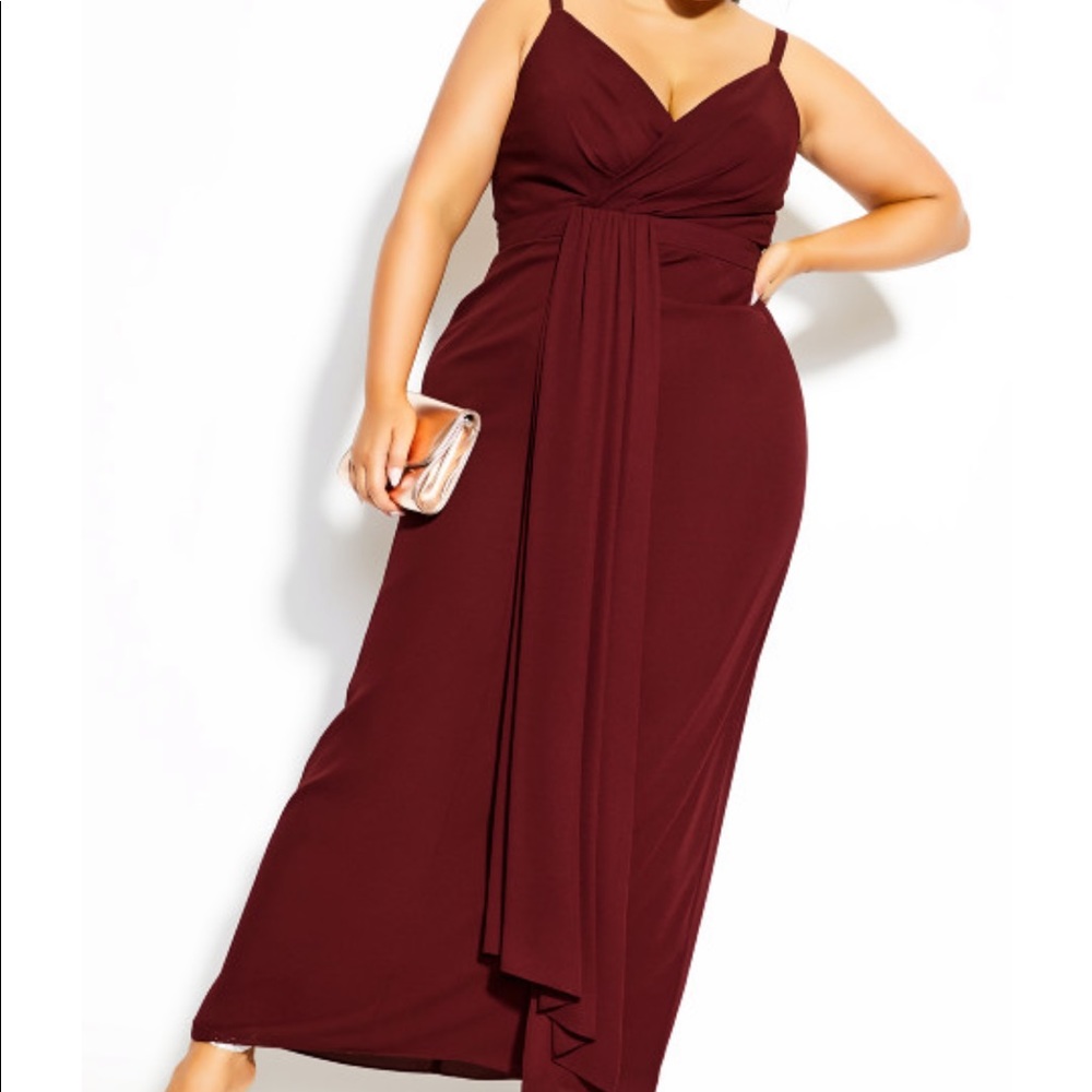 Women's City Chic formal cocktail dress maxi size 14
